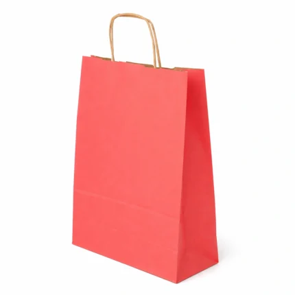 Torba papierowa kolor 24x10x32cm z nadrukiem