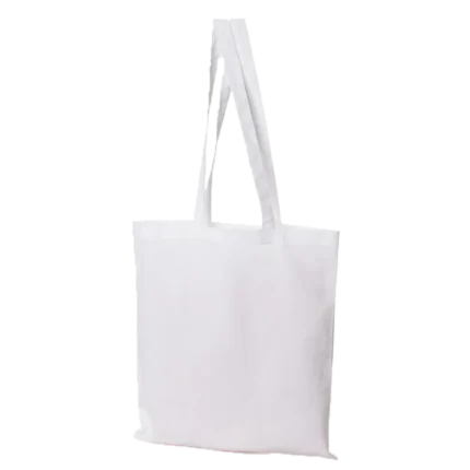 Torba bawełniana o gramaturze 145 g/m² w kolorze białym
