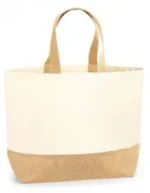 Jute base canvas bag xl z nadrukiem