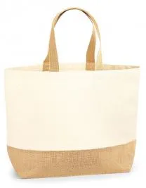 Jute base canvas bag xl z nadrukiem