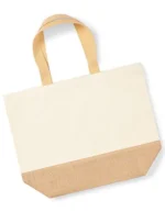 Jute base canvas bag xl z nadrukiem - zdjecie 2