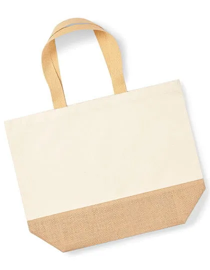 Jute base canvas bag xl z nadrukiem - zdjecie 2