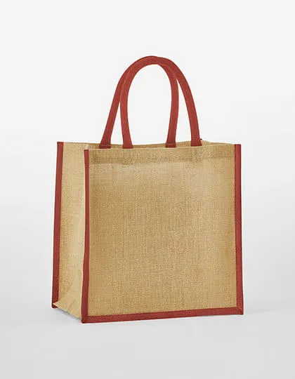 Starched Jute Mini Gift Bag z nadrukiem - zdjecie 2