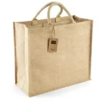 Torba jutowa jumbo shopper z nadrukiem