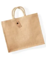 Torba jutowa jumbo shopper z nadrukiem - zdjecie 2