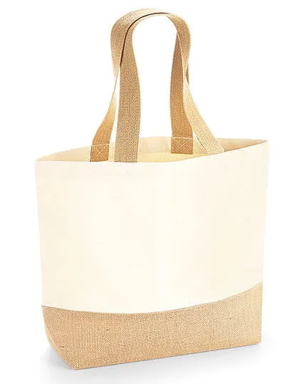 Torba jutowa jute base canvas bag z nadrukiem