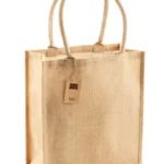 Torba jutowa jute boutique shopper z nadrukiem