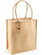 Torba jutowa jute boutique shopper z nadrukiem
