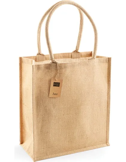 Torba jutowa jute boutique shopper z nadrukiem