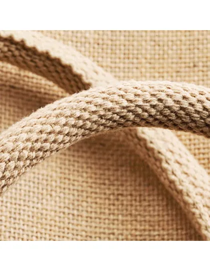 Torba jutowa jute boutique shopper z nadrukiem - zdjecie 2