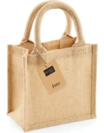 Torba jutowa jute petite gift bag z nadrukiem
