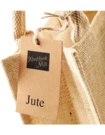 Torba jutowa jute petite gift bag z nadrukiem - zdjecie 2