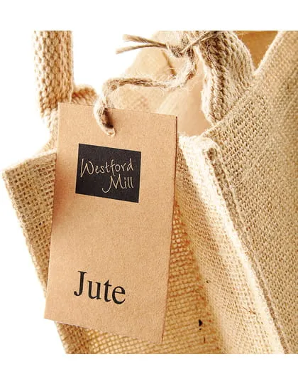 Torba jutowa jute petite gift bag z nadrukiem - zdjecie 2