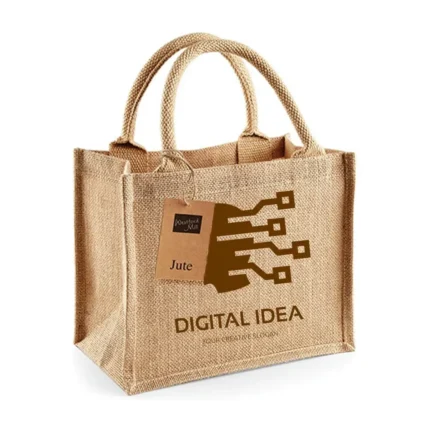 Torba jutowa Mini Gift Bag z nadrukiem