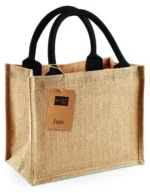 Torba jutowa Mini Gift Bag z nadrukiem - zdjecie 2