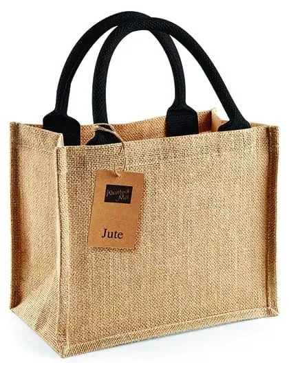Torba jutowa Mini Gift Bag z nadrukiem - zdjecie 2
