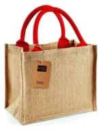 Torba jutowa Mini Gift Bag z nadrukiem - zdjecie 3