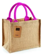 Torba jutowa Mini Gift Bag z nadrukiem - zdjecie 4