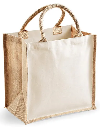 Torba jutowa printers midi jute bag z nadrukiem