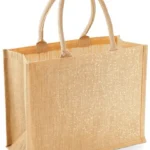 Torba jutowa shimmer jute shopper z nadrukiem