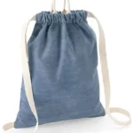 Worek denim gymsac z nadrukiem