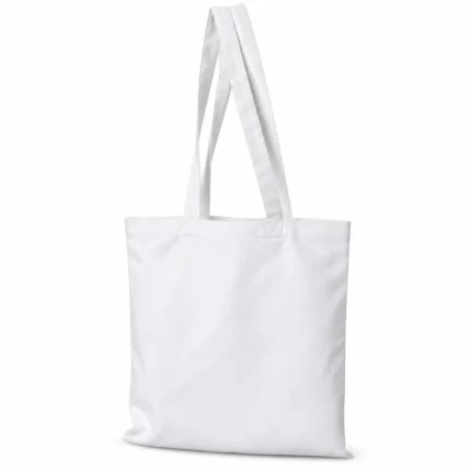 Torba bawełniana 145 g/m² biała, długie uchwyty