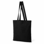 Torba bawełniana 145 g/m² czarna, długie uchwyty