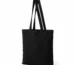 Torba bawełniana 145 g/m² czarna, długie uchwyty