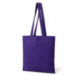 Torba bawełniana 145 g/m² fioletowa, długie uchwyty