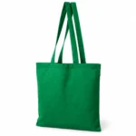 Torba bawełniana 145 g/m² zielona, długie uchwyty